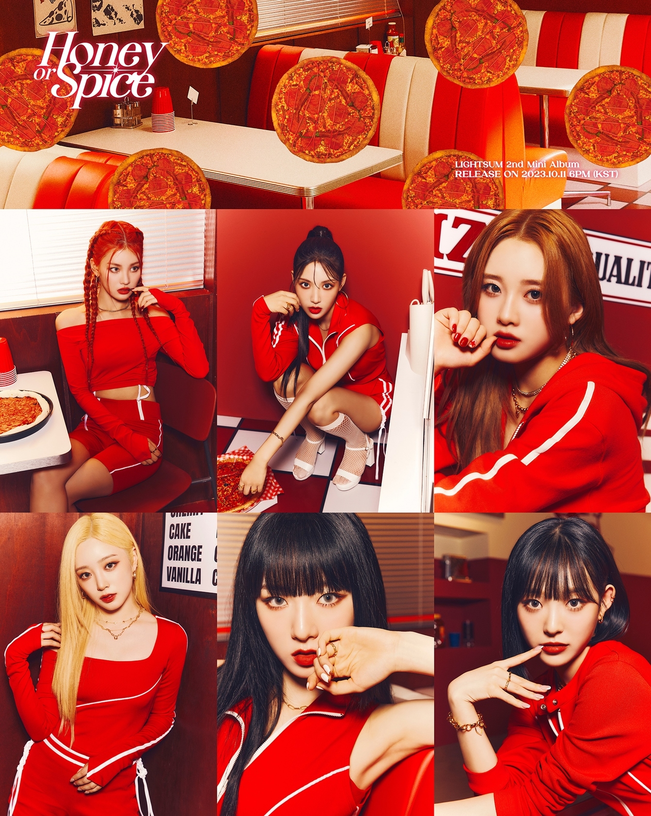LIGHTSUM, 미니 2집 Spice 버전 공개…레드 립+파격 비주얼 변신으로 시선 강탈