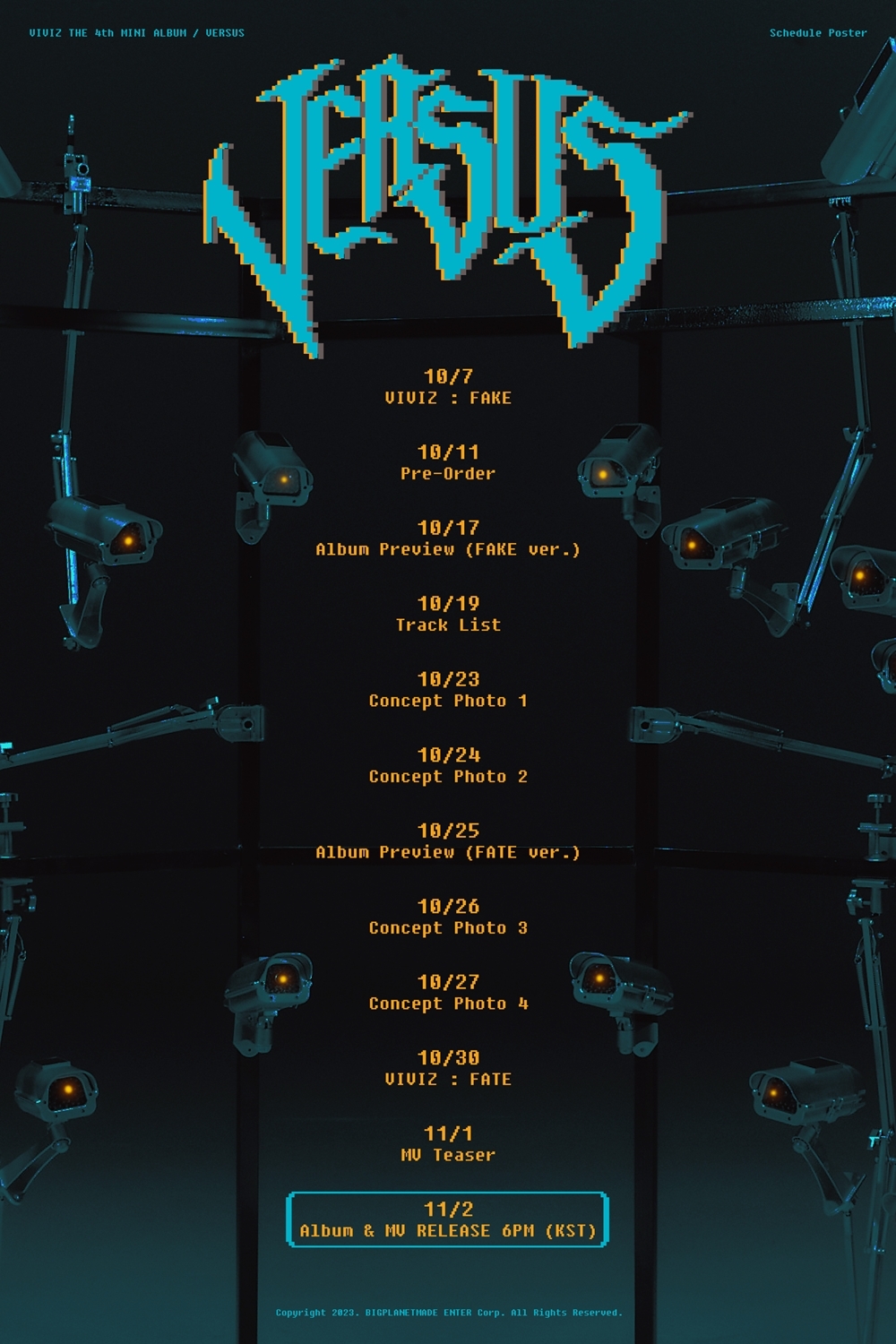 VIVIZ(비비지), 내달 2일 미니 4집으로 컴백…'VERSUS' 첫 티저 공개