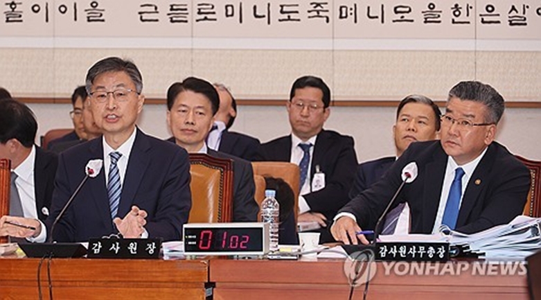 국감 답변하는 최재해 감사원장(사진=연합)