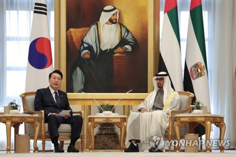 한-UAE 확대회담 갖는 윤석열 대통령(사진=연합)