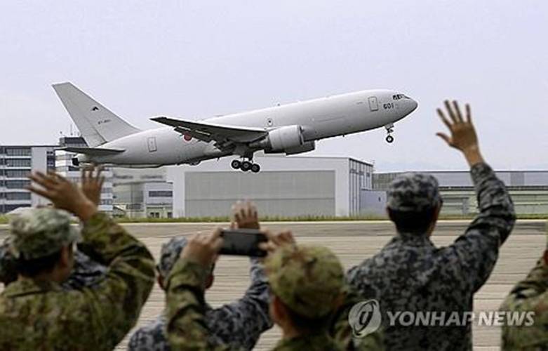 지부티로 향하는 자위대 항공기(사진=연합)