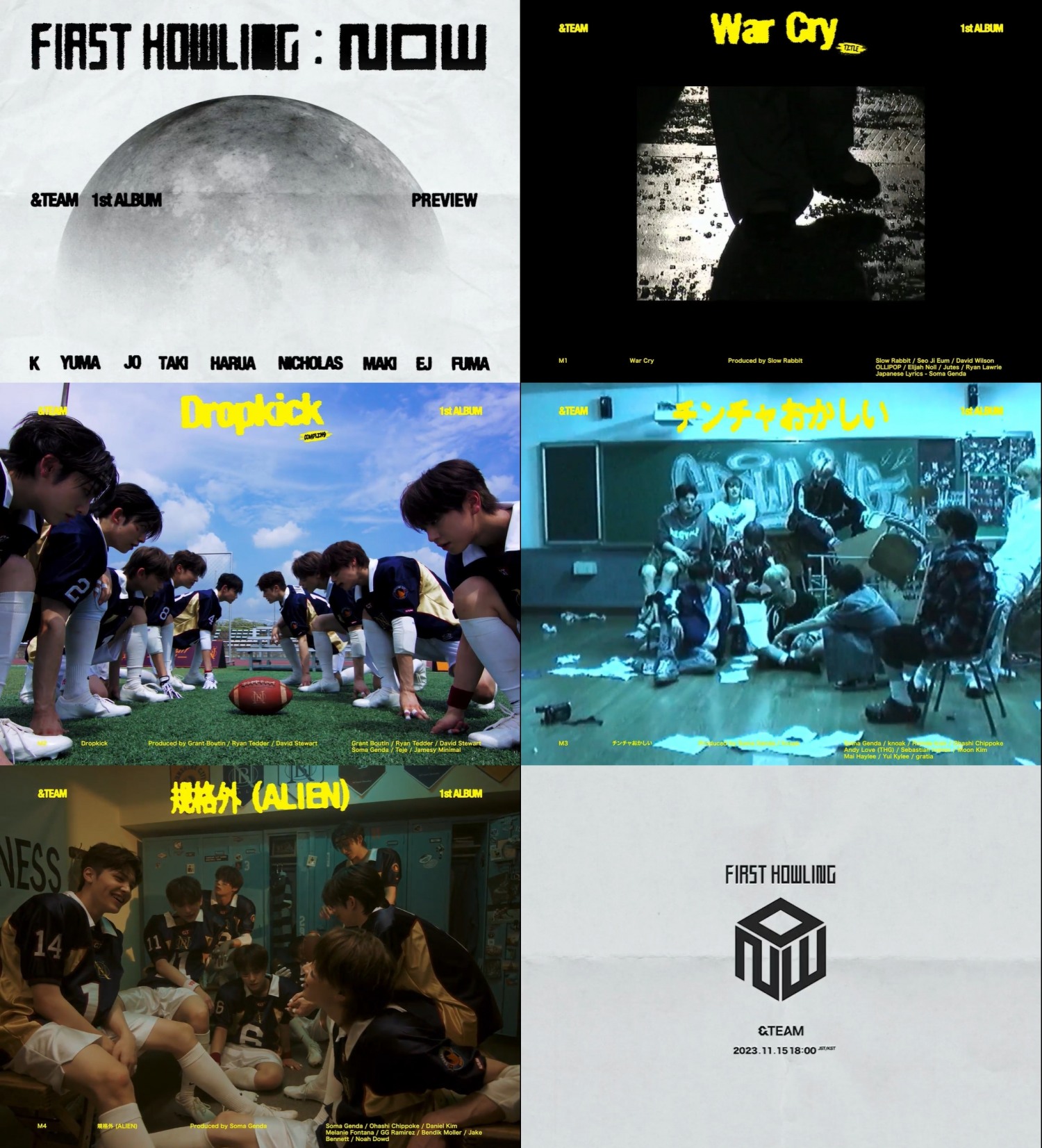 ‘짧지만 강렬’ &TEAM, 정규 1집 미리듣기 공개…다양한 장르 소화