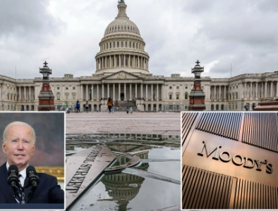 (상보) 무디스, 美국가신용등급 전망 '부정적' 하향...“고금리·재정적자”