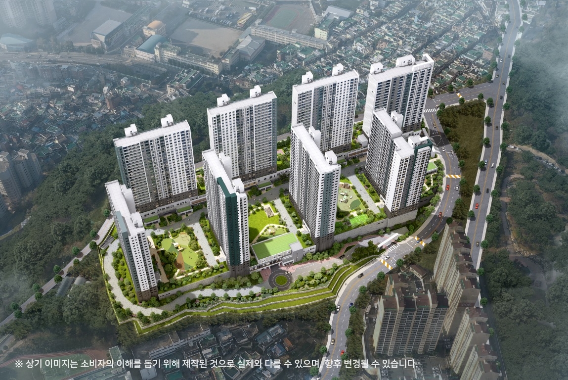 문현 푸르지오 트레시엘 투시도(대우건설 제공)
