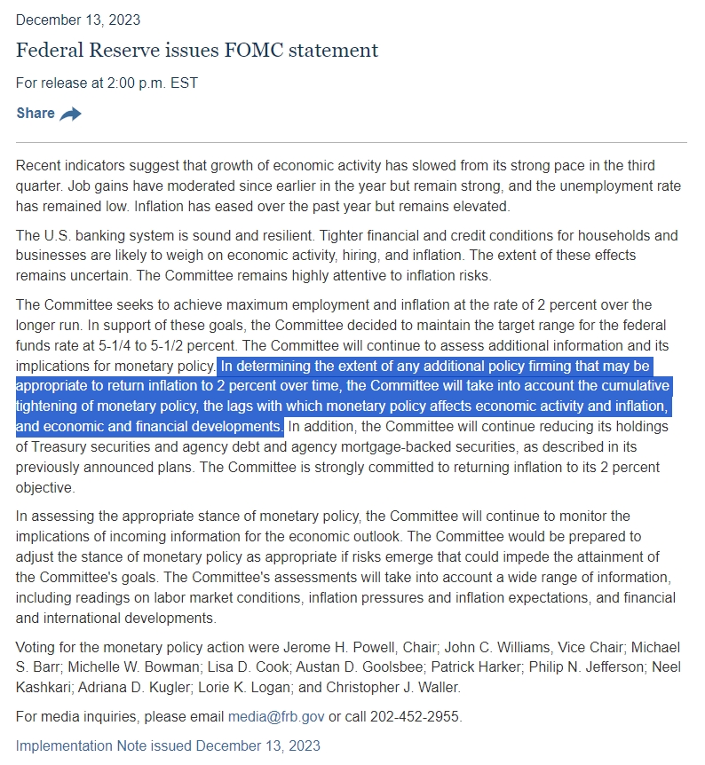자료: FOMC 성명서, 출처: 연준
