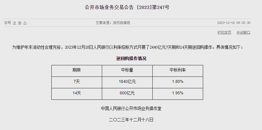 중국 인민은행 유동성 410억위안 순회수..지난주 9990억위안 순공급
