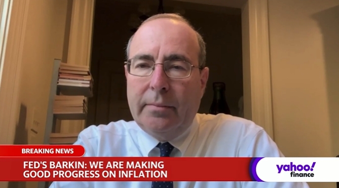 (상보) 연준 바킨 “금리인하 논의 일러...인플레 문제 아직 안 끝나”