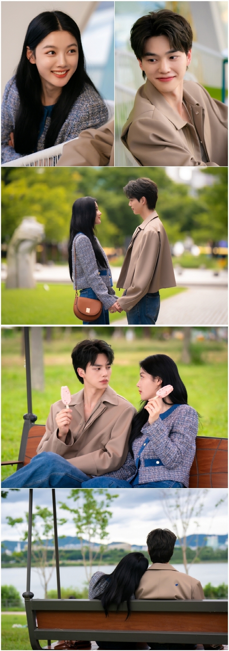 ‘마이 데몬’ 김유정♥송강, 폭풍 전야(?) ‘핑크빛 설렘’ 공원 데이트