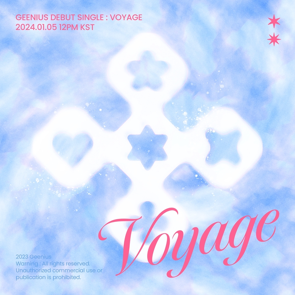 지니어스, 가요계 출격 카운트다운 돌입…데뷔 싱글명은 ‘Voyage’