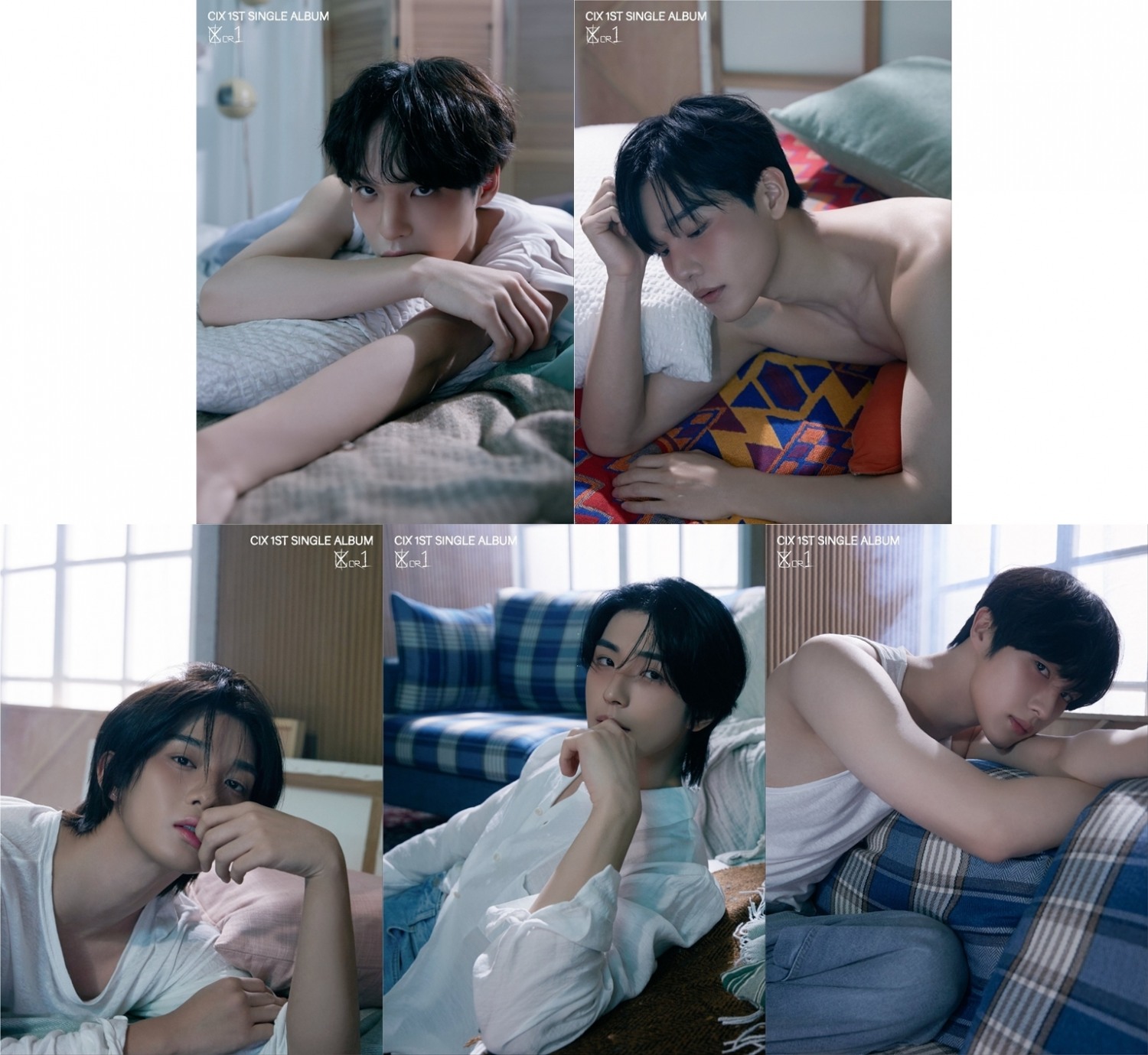 CIX, 첫 싱글 '0 or 1' 콘셉트 포토 추가 공개…나른하거나 몽환적이거나