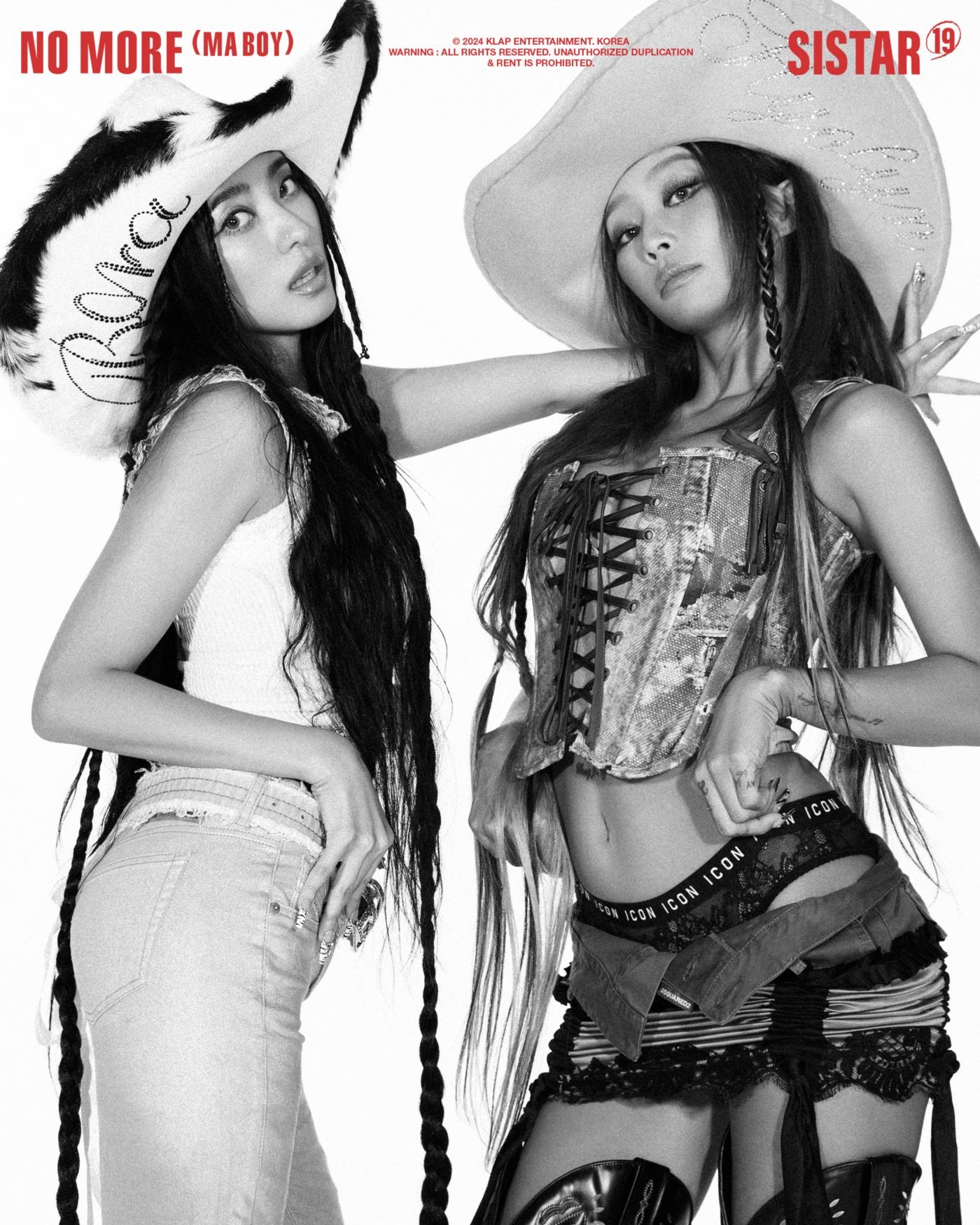 씨스타19(SISTAR19), ‘NO MORE (MA BOY)’ 콘셉트 포토 공개…대담+화끈’ 트윈 카우걸