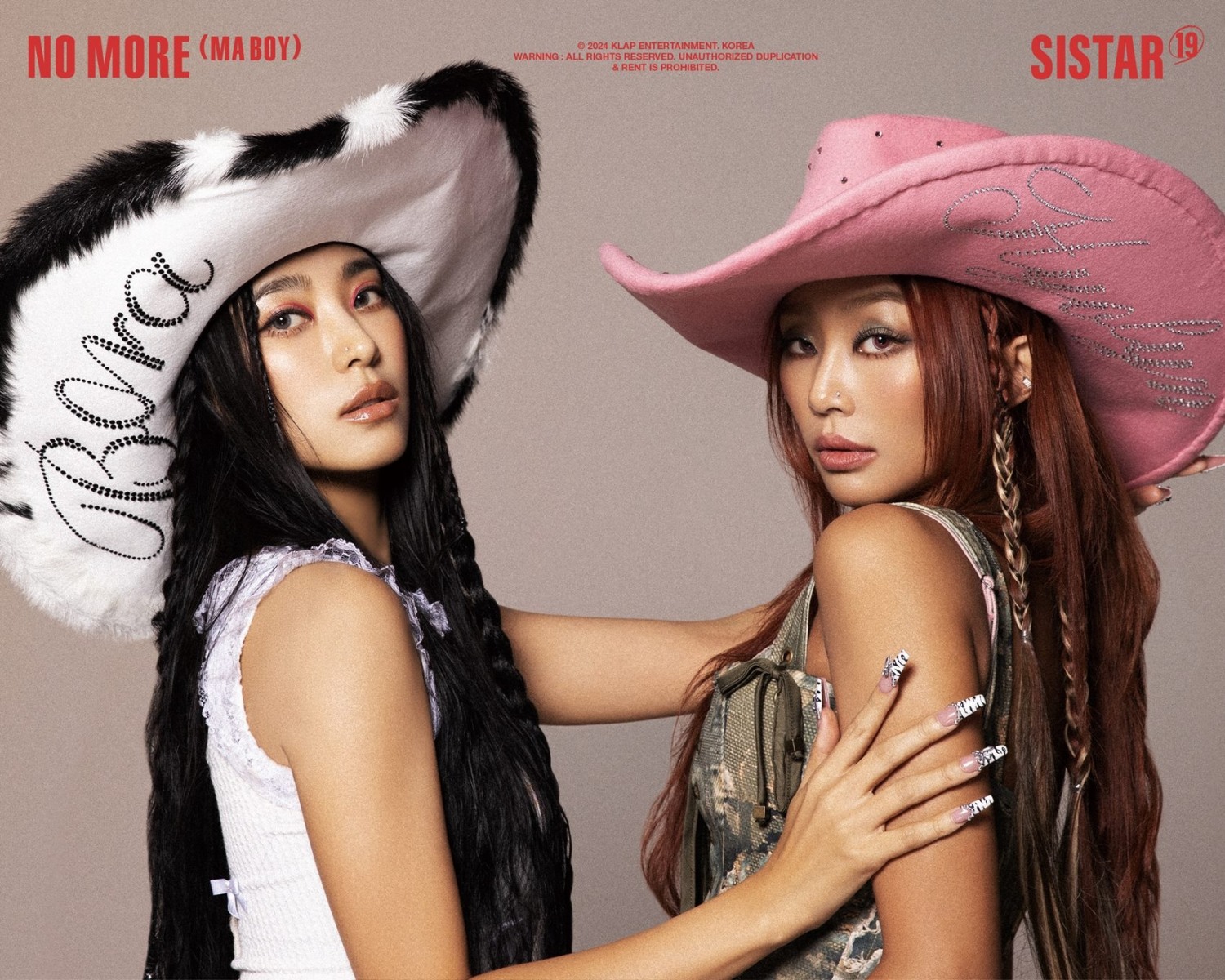 씨스타19(SISTAR19), ‘NO MORE (MA BOY)’ 콘셉트 포토 공개…대담+화끈’ 트윈 카우걸