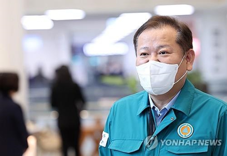 이상민 행정안전부 장관(사진=연합)