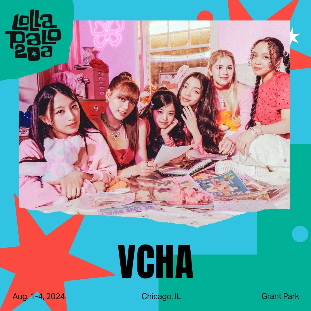VCHA, 정식 데뷔 2개월 만에 美 '롤라팔루자 시카고' 출연…월드와이드 루키 행보