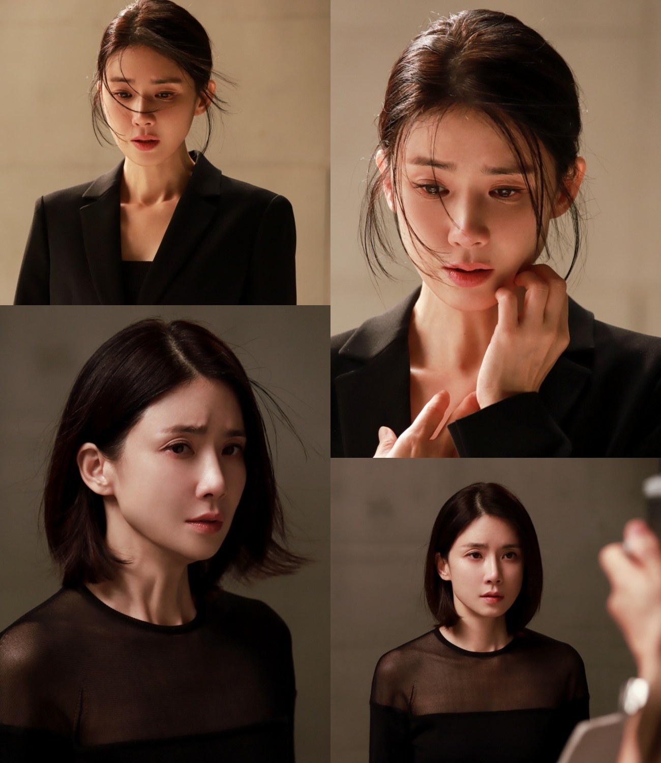 ‘하이드’ 이보영, 포스터 촬영 현장 비하인드 컷 공개…눈빛+표정만으로 서사 표현