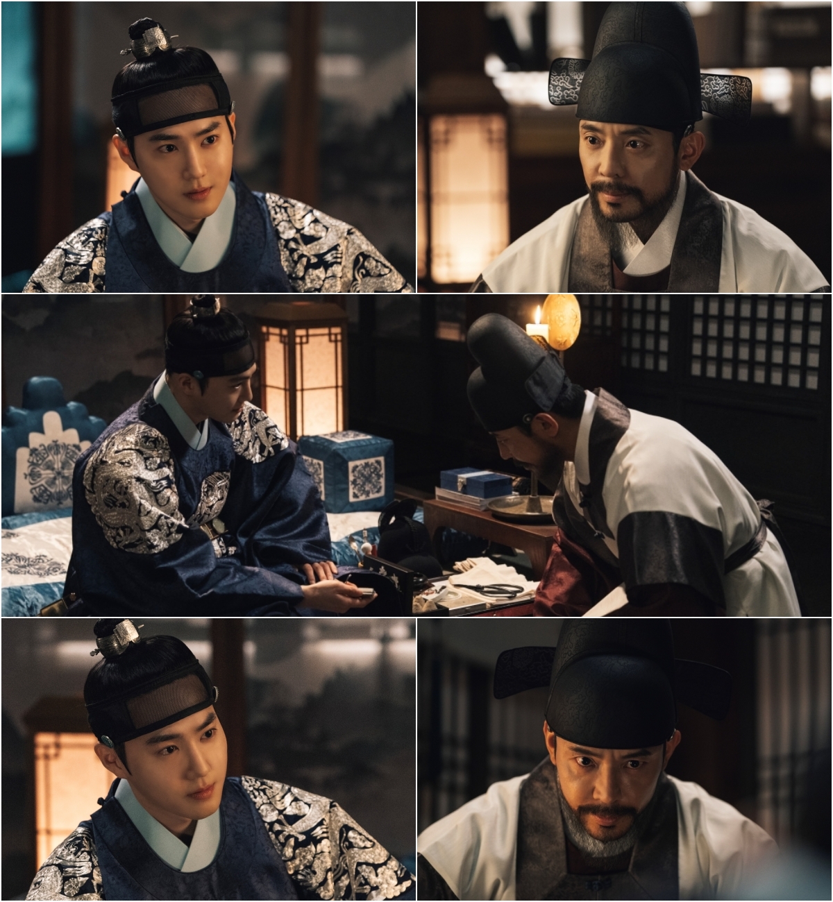 ‘세자가 사라졌다’ 수호X김주헌, 팽팽한 맞대결 극강 대치 포착…속고 속이는 두 남자가 가진 진실은?