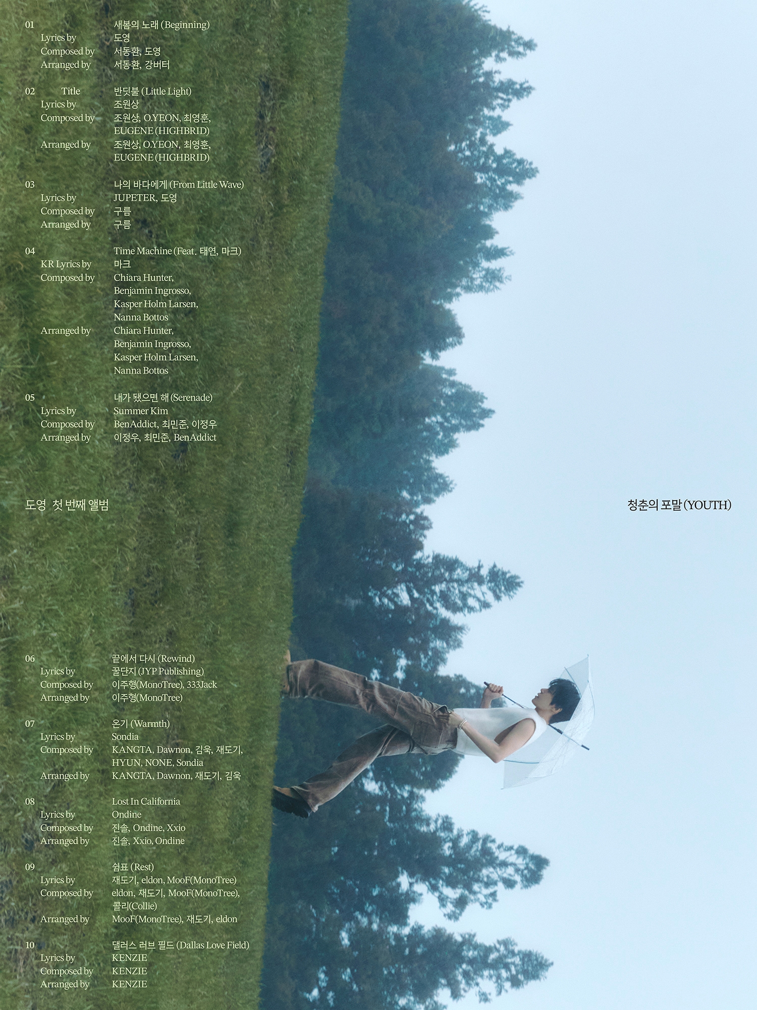 NCT 도영, 첫 솔로 앨범 ‘청춘의 포말’ 트랙리스트 공개…첫 ‘작사+작곡’ 참여