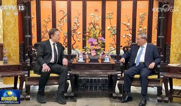 (상보) 머스크 깜짝 중국 방문..28일 리창 中총리 만나