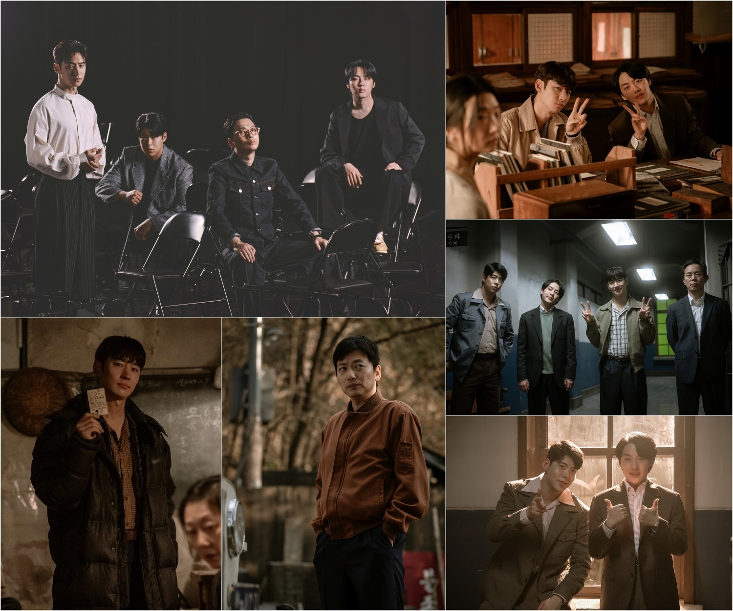 ‘수사반장 1958’ 이제훈X이동휘X최우성X윤현수, ‘유쾌+훈훈’ 브로케미 발산하는 촬영장 비하인드 스틸 공개