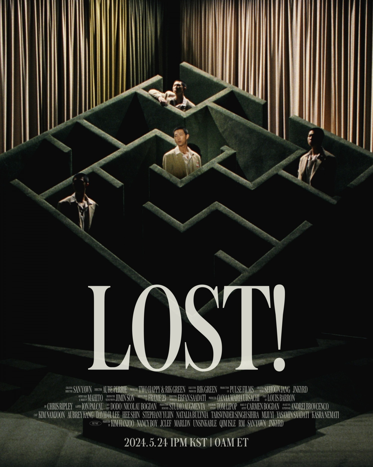 RM, 솔로 2집 타이틀곡 ‘LOST!’ 트랙 포스터 공개…독특한 시각적 연출 돋보이는 뮤직비디오 예고