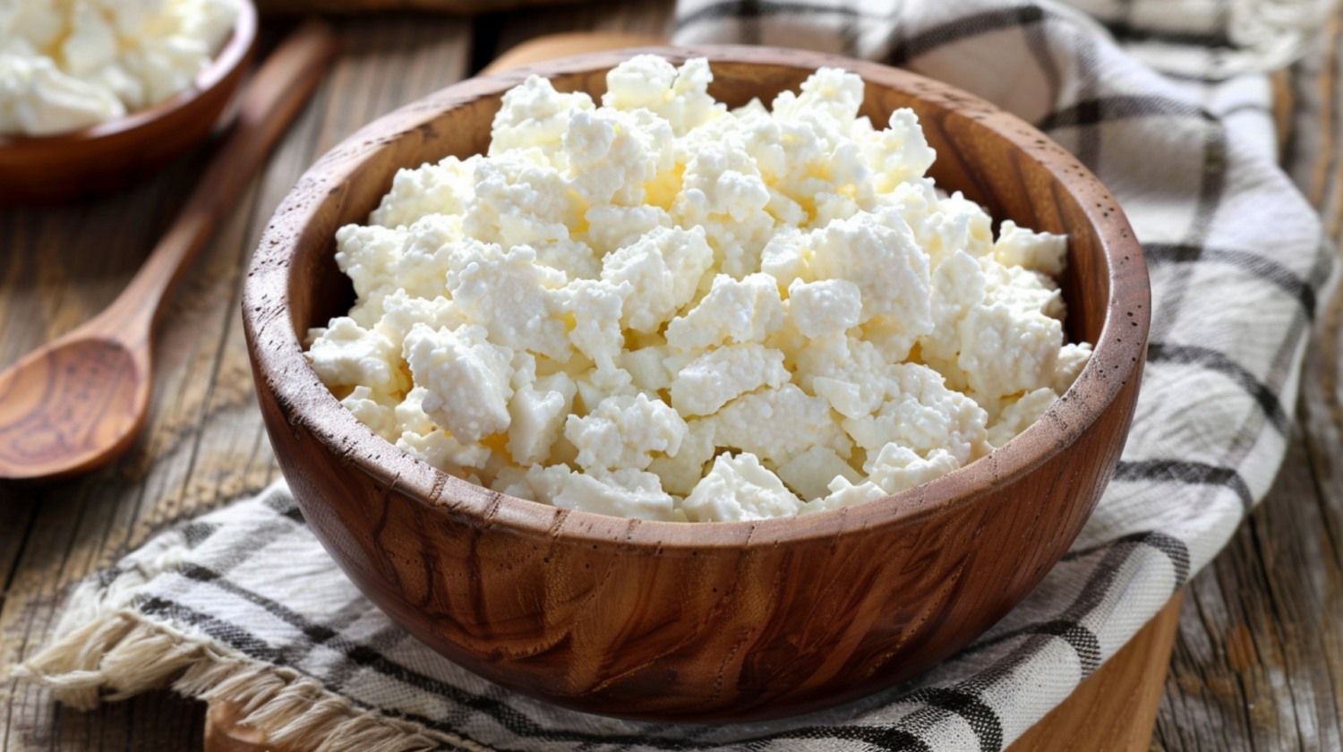 코티지치즈와 리코타치즈의 차이점은 유청 사용 여부다. 코티지치즈는 우유와 레몬즙 또는 식초만을 사용하는 반면, 리코타치즈는 유청을 추가해 재가열한다. / 이미지 생성 : 미드저니 (by rido)