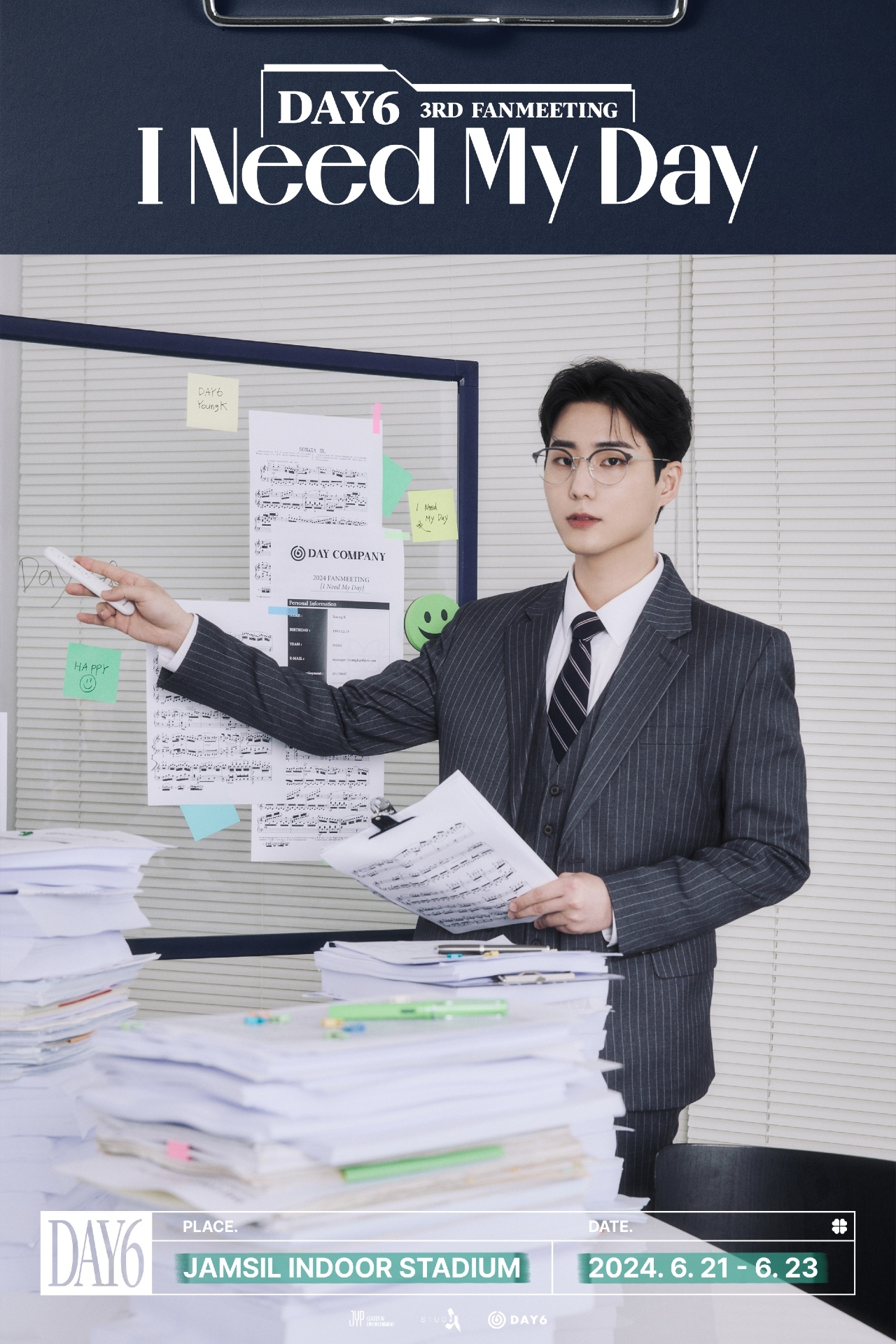 DAY6 Young K, 세 번째 공식 팬미팅 개인 티저 공개…오피스 환하게 밝히는 시크 매력