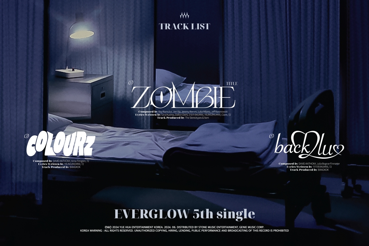 에버글로우, 다섯 번째 싱글 앨범 트랙리스트 공개…타이틀곡은 'ZOMBIE'