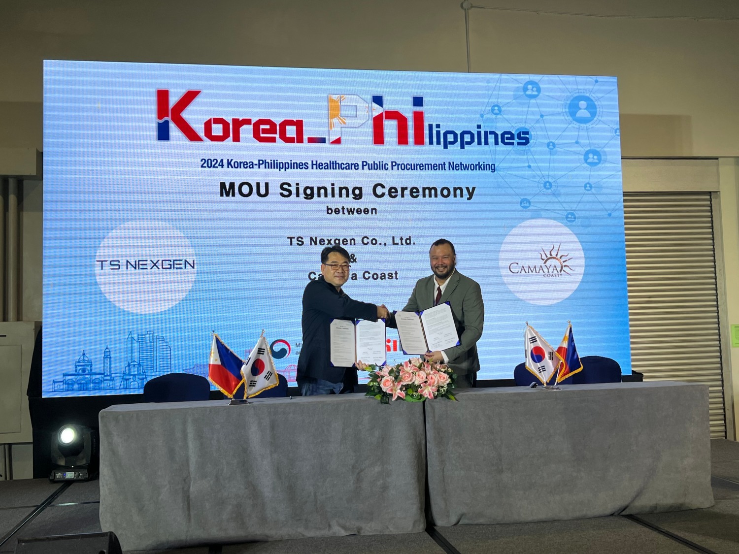 티에스넥스젠, 카마야 코스트와 필리핀 진출 MOU 체결