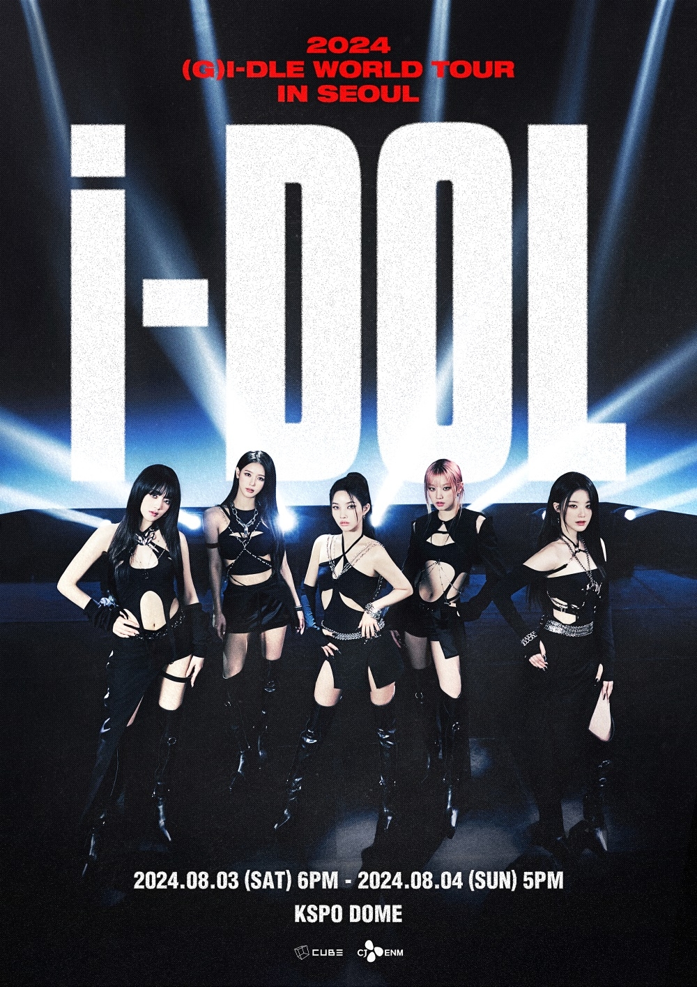 (여자)아이들, 월드투어 ‘iDOL’ 메인 포스터 공개…5인 5색 무결점 비주얼