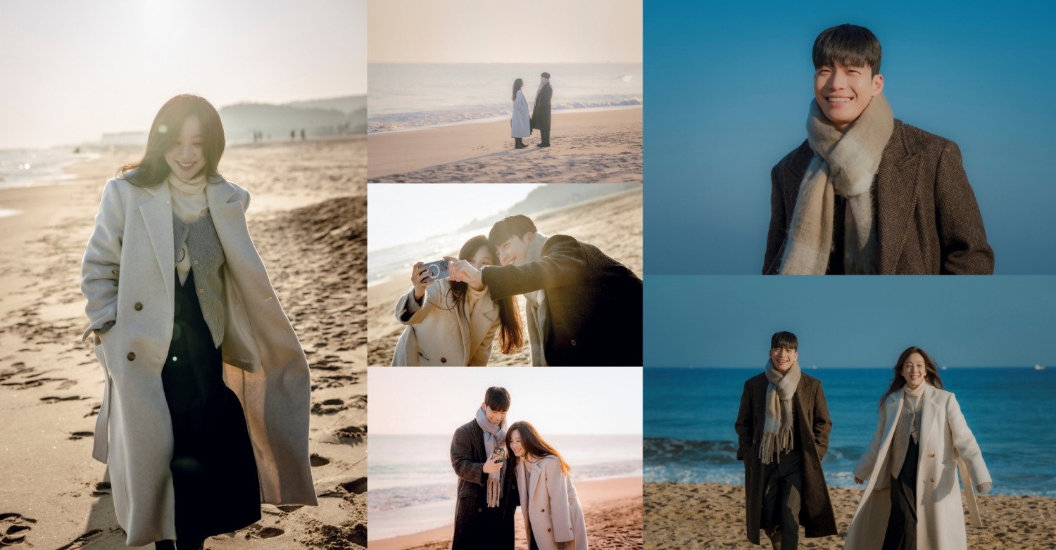 ‘졸업’ 정려원♥위하준, 화보 같은 겨울 바다 데이트 미공개 컷 공개