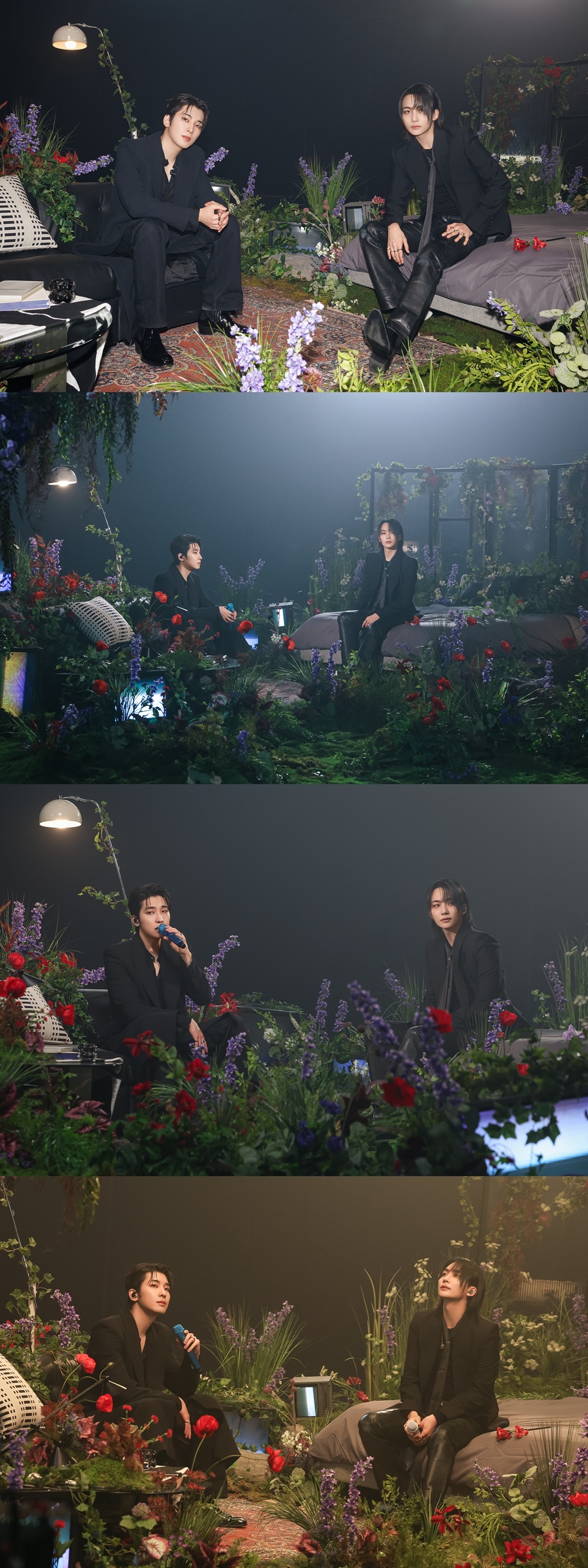 세븐틴 정한X원우, 美 ‘오픈 마이크’ 라이브 무대…‘몽환적 보컬+환상적 비주얼’ 뽐내