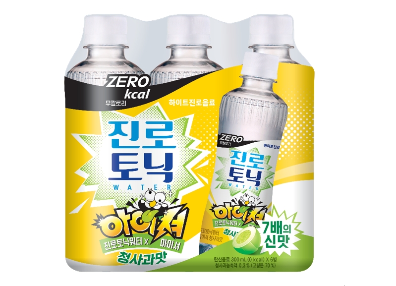▲이미지 자료 : 하이트진로음료 ‘진로토닉워터 아이셔 청사과맛’ 출시