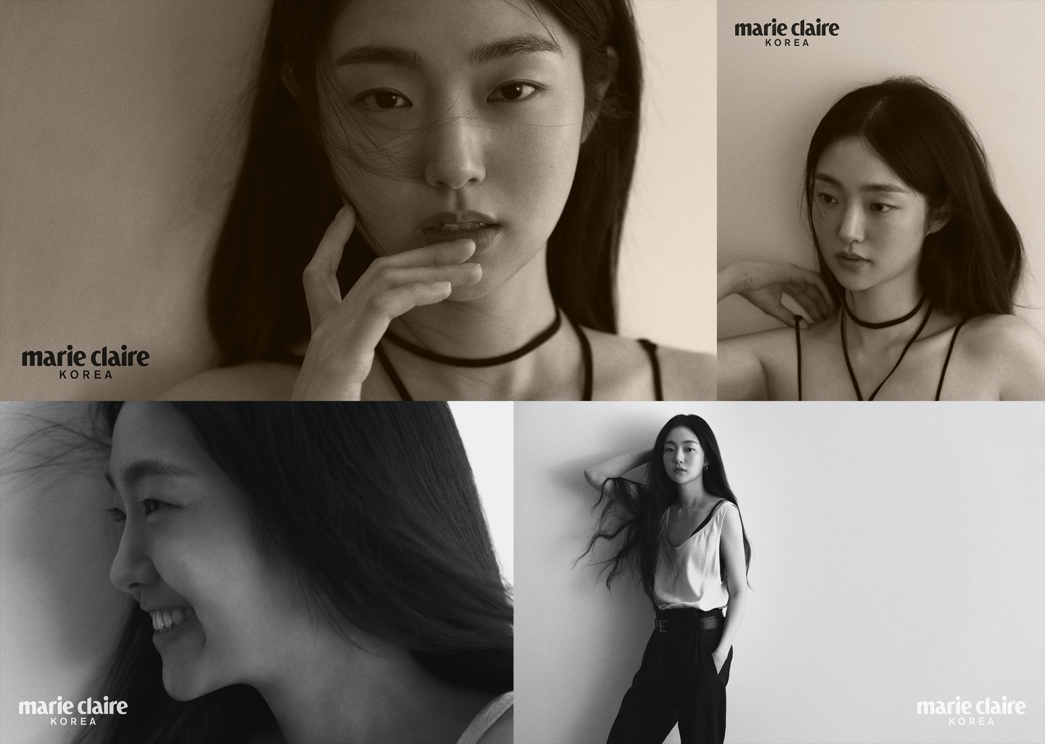 김혜준, 흑백 사진을 뚫고 나오는 고혹적인 미모