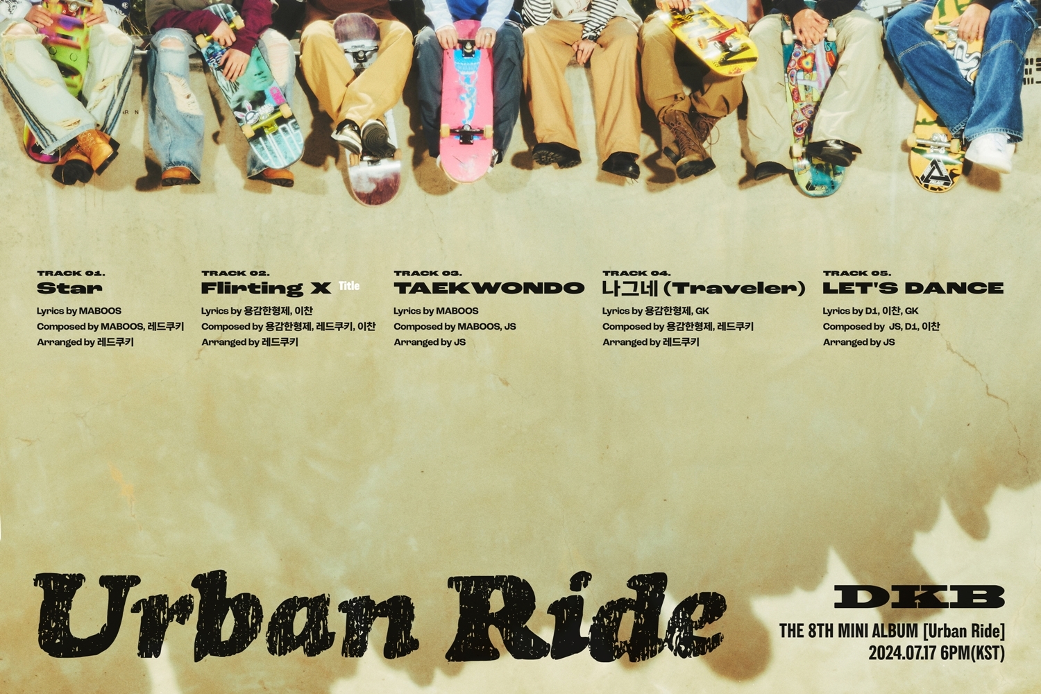 다크비, 미니 8집 트랙리스트 공개…타이틀곡은 'Flirting X'