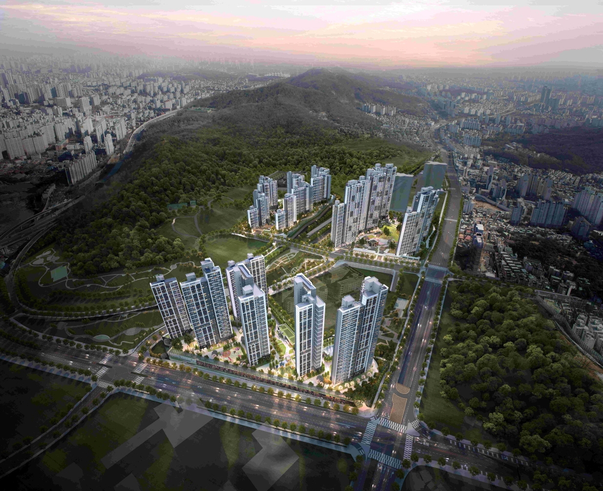 래미안 송도역 센트리폴 광역 조감도