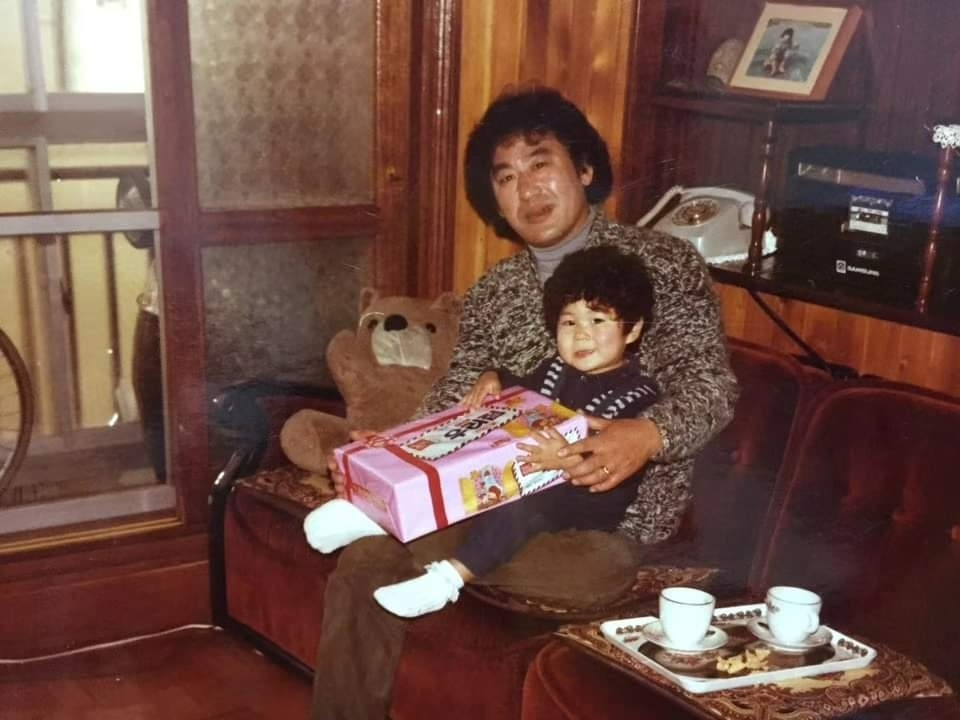 사진=故 현철과 어린시절의 가수 박구윤 / 출처=박구윤 SNS