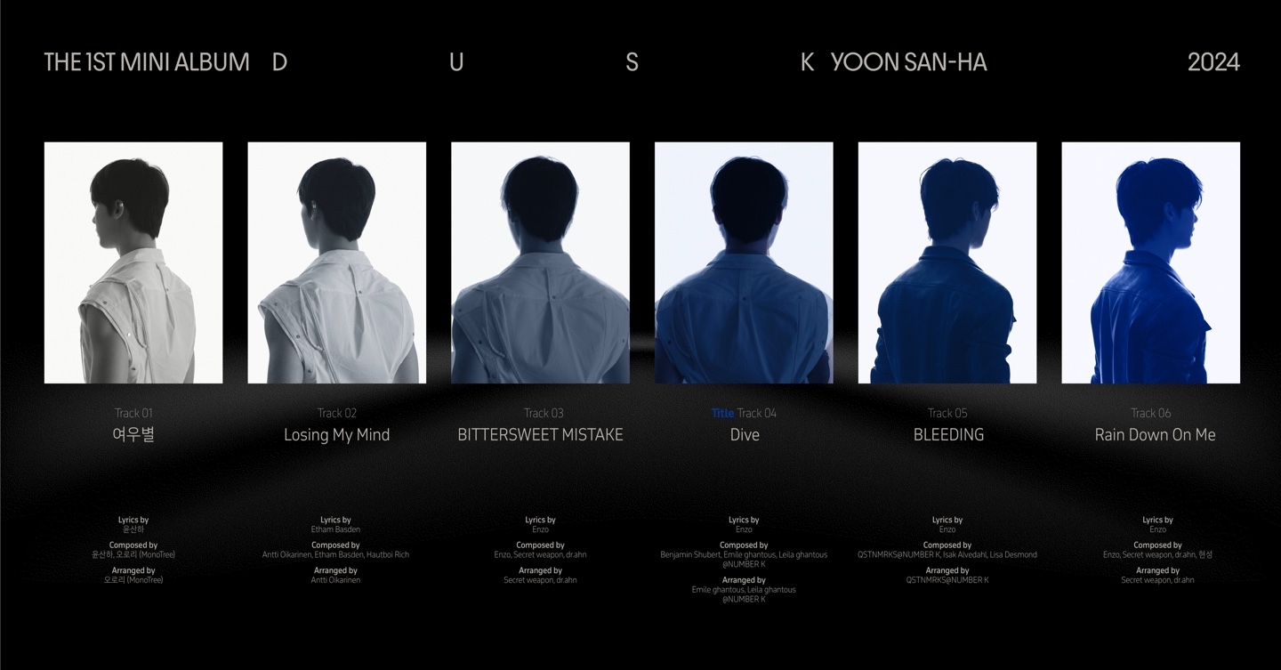 윤산하, 첫 미니앨범 ‘DUSK’ 트랙리스트 공개…솔로 데뷔곡은 ‘Dive’