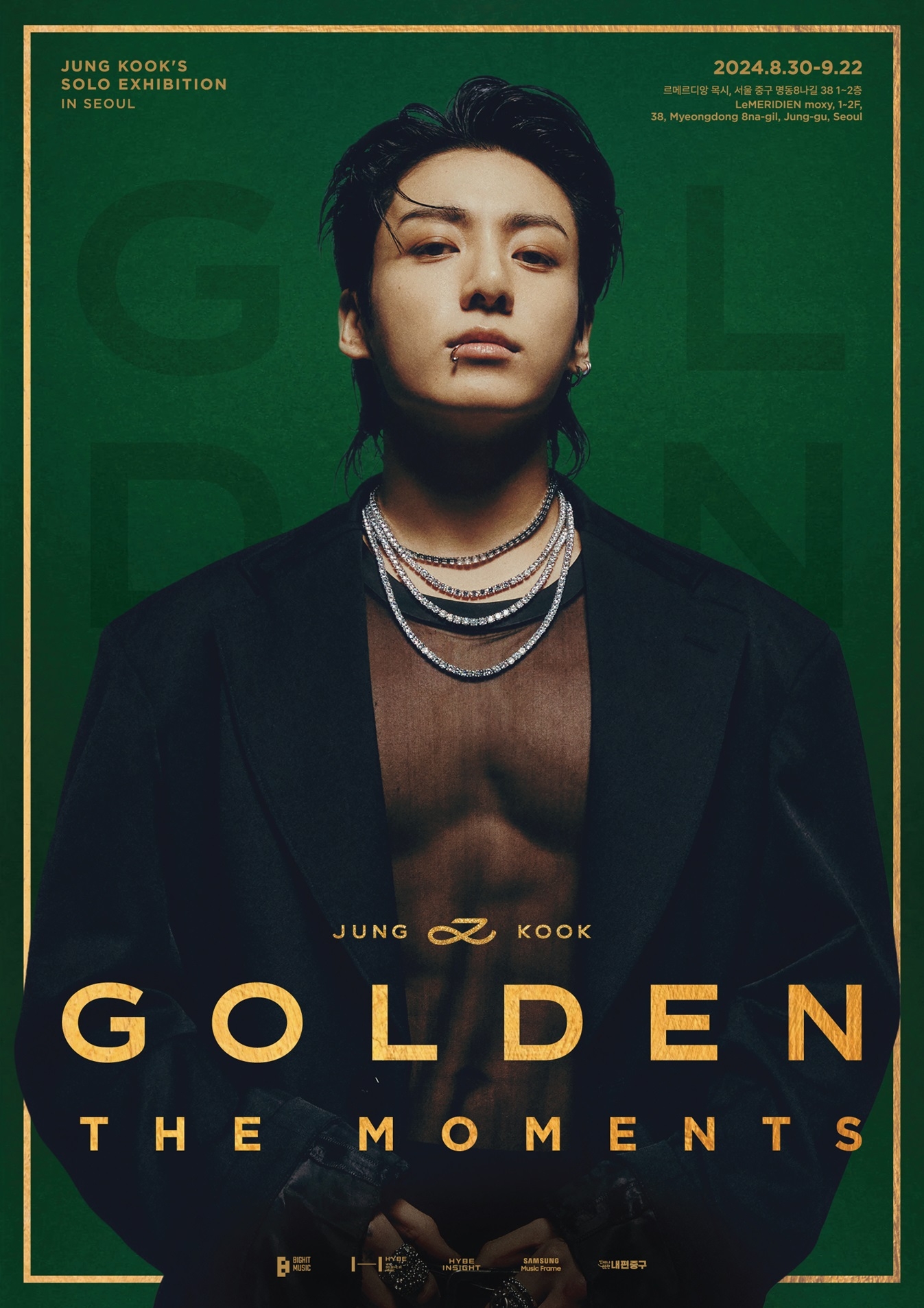 방탄소년단 정국, 전시 ‘GOLDEN : The Moments’ 개최…‘황금 막내의 황금빛 여정이 한 곳에’
