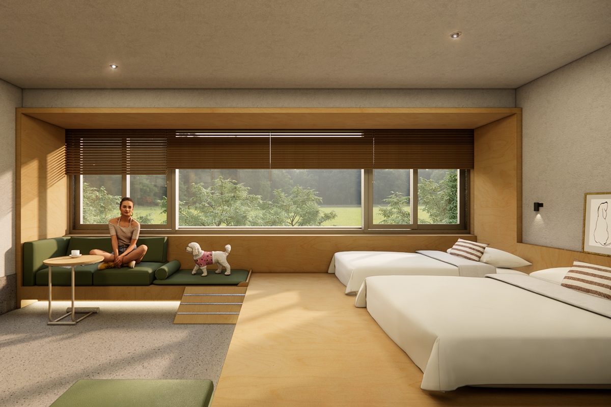 교원그룹 펫 프렌들리 호텔 키녹 객실 조감도