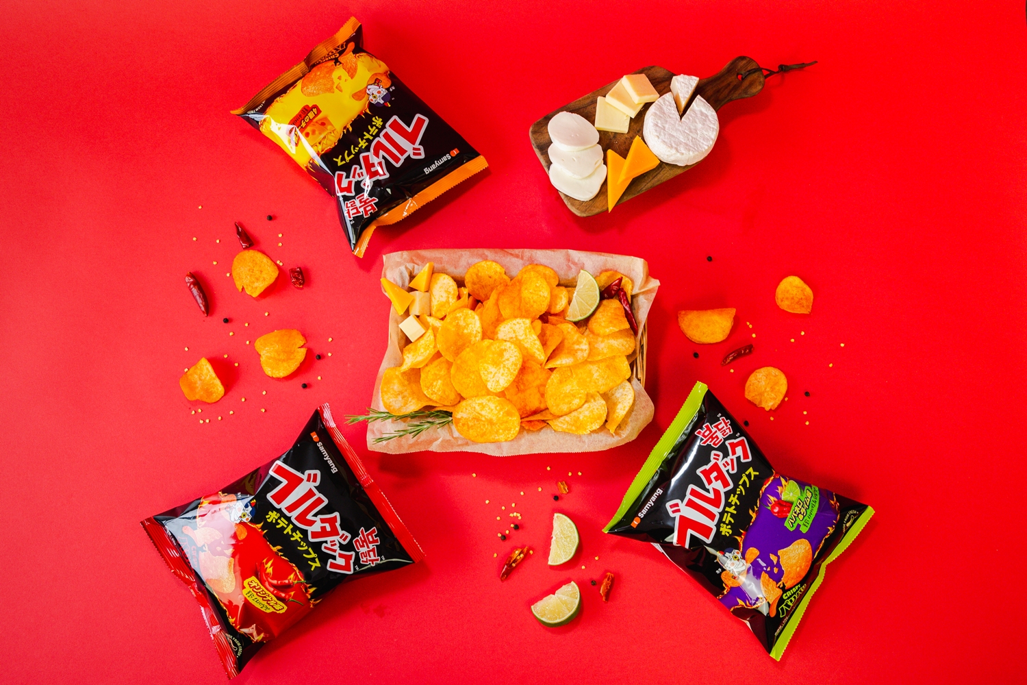 삼양식품 일본 불닭포테이토칩 3종