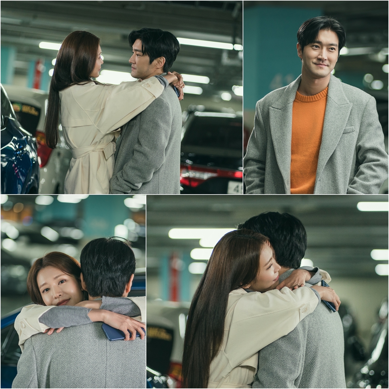 ‘DNA 러버’ 최시원X정유진, 뜨거운 열기 후끈후끈…만나자마자 급발진 포옹 현장 포착