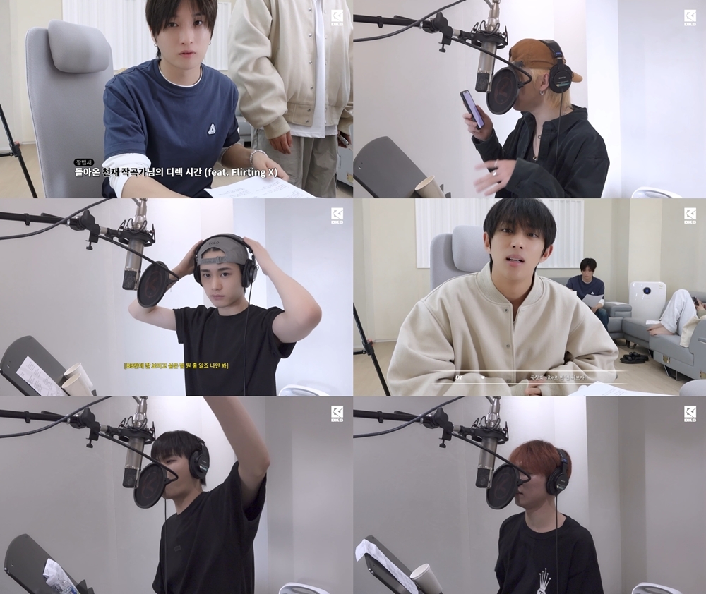 다크비, 자작곡 'LET'S DANCE' 레코딩 비하인드 공개…'크리에이티브돌' 진가 발휘