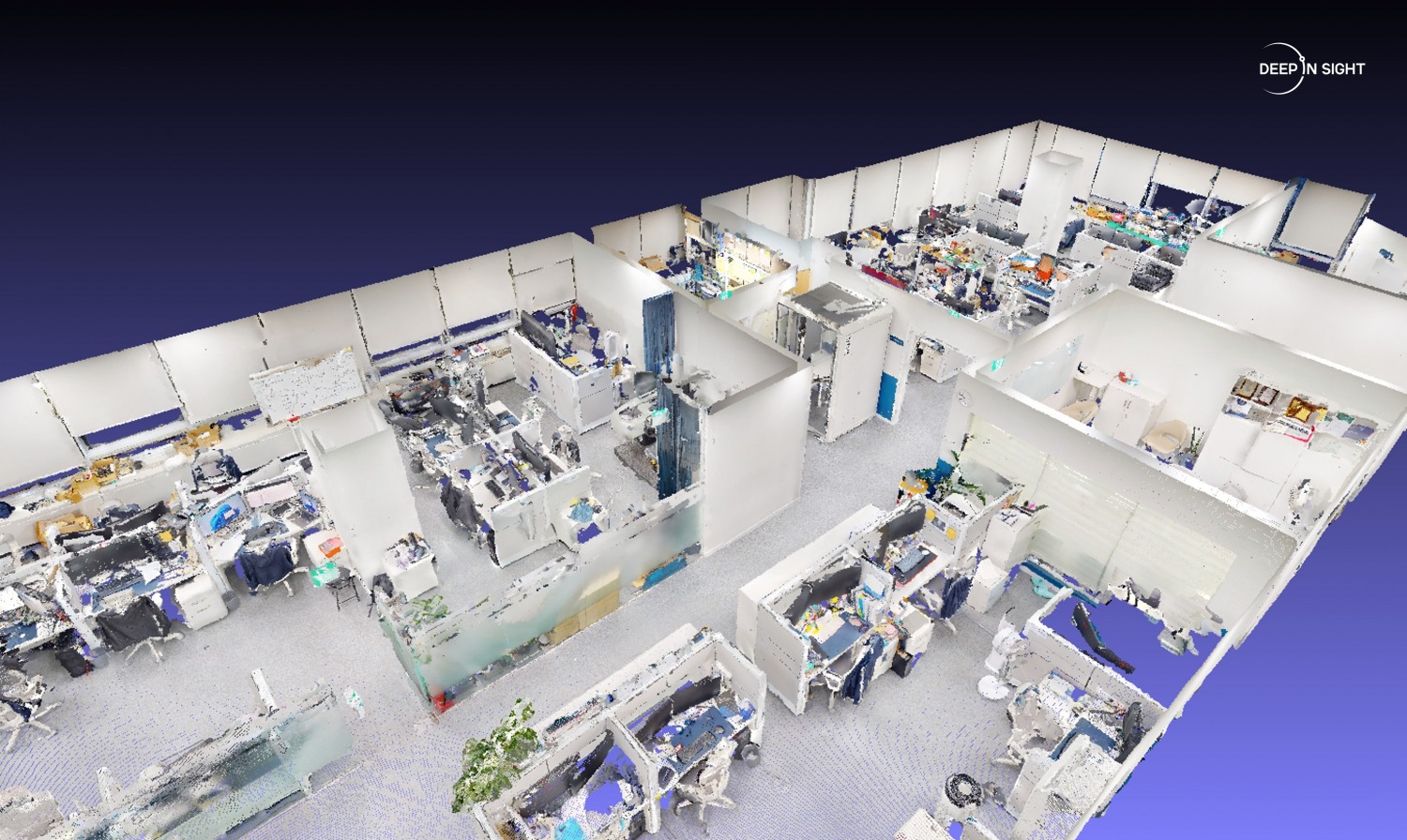 <사진=딥인사이트의 휴대용 3D 라이다 솔루션 ‘디멘뷰’의 3D 스캔 결과물>