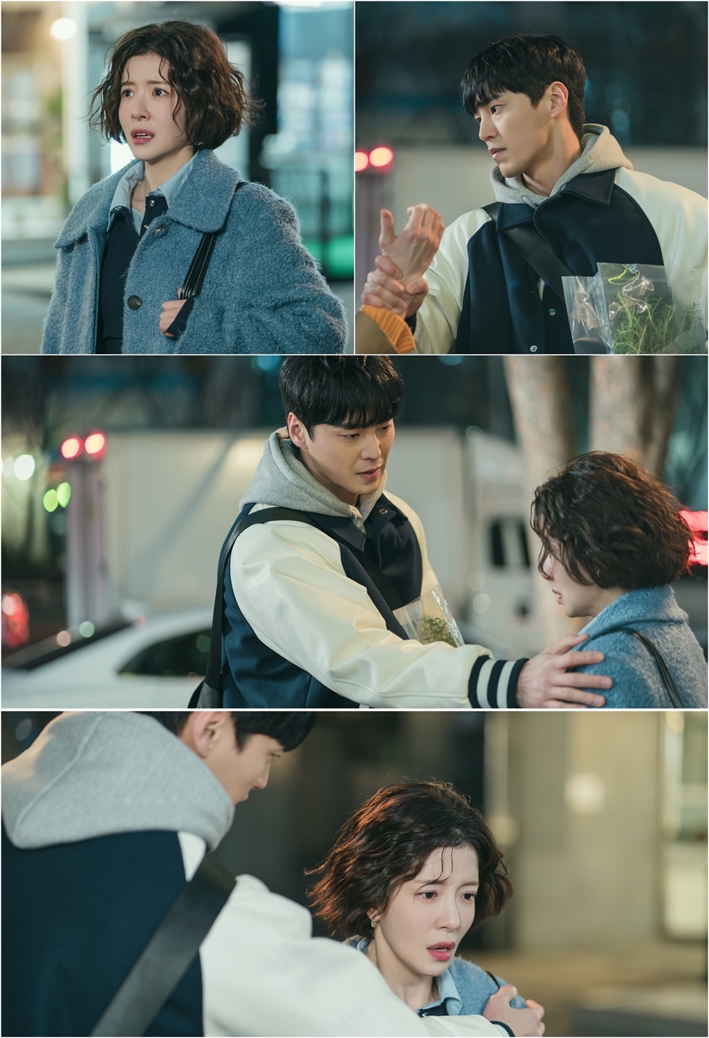 ‘DNA 러버’ 황당함에 눈물 글썽 정인선 VS 팔목 막아선 무적 소방관 이태환, 기사도 방패막이 변신 현장