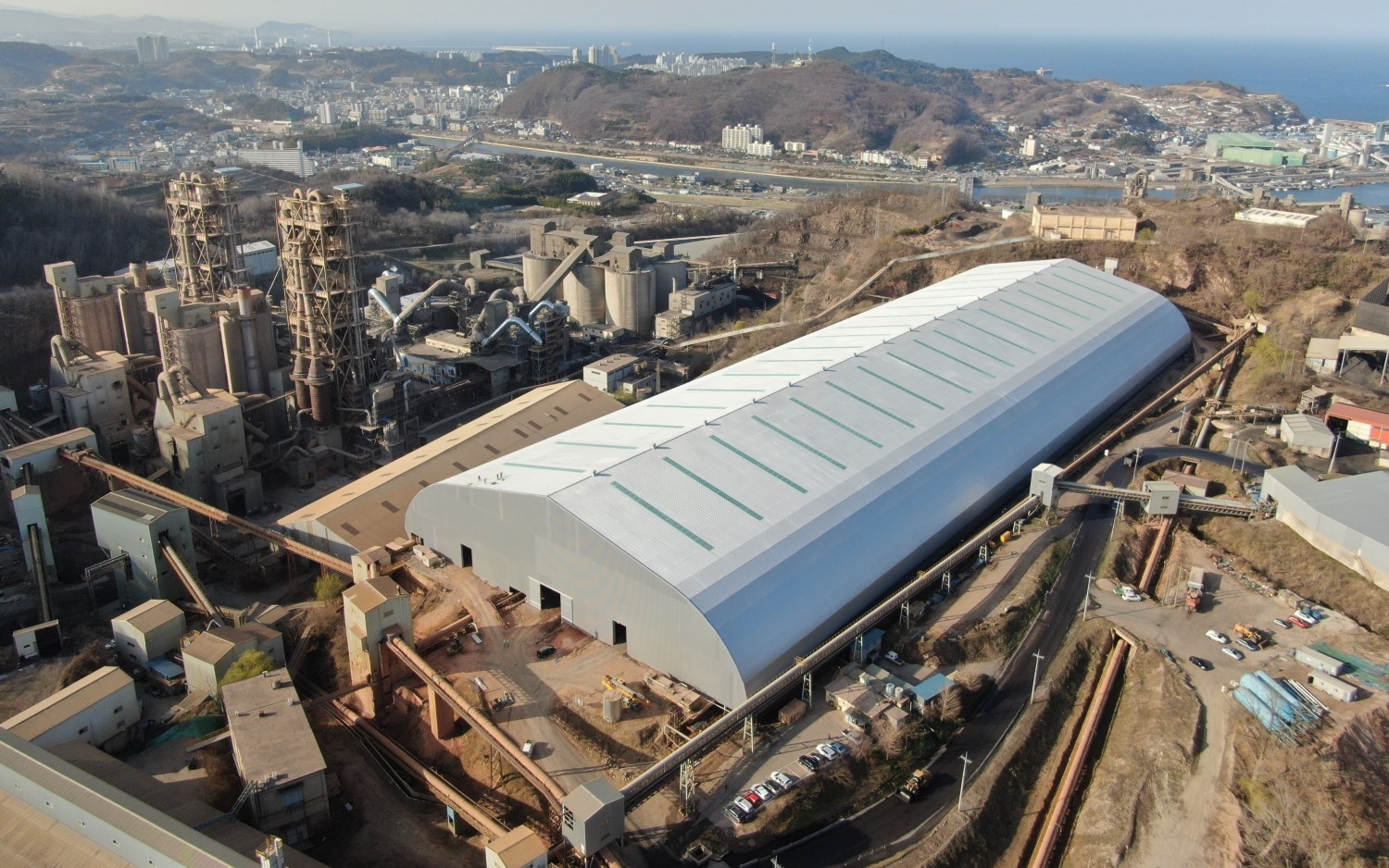 석회석 보관장 상옥시설