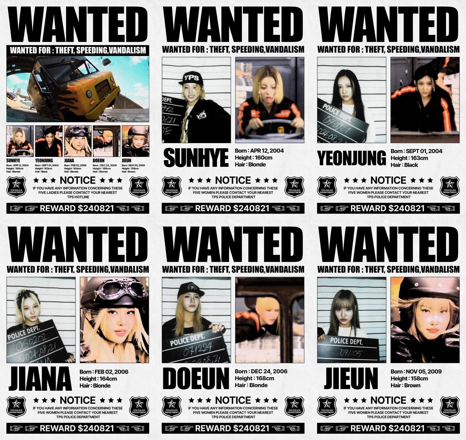 영파씨, 새 EP 'ATE THAT' 지명수배 전단 티저 공개…강렬 머그샷 등장 '몰입감 ↑’