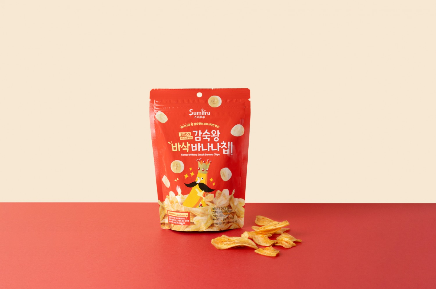 ▲감숙왕 바삭 바나나칩, 제공=스미후루코리아