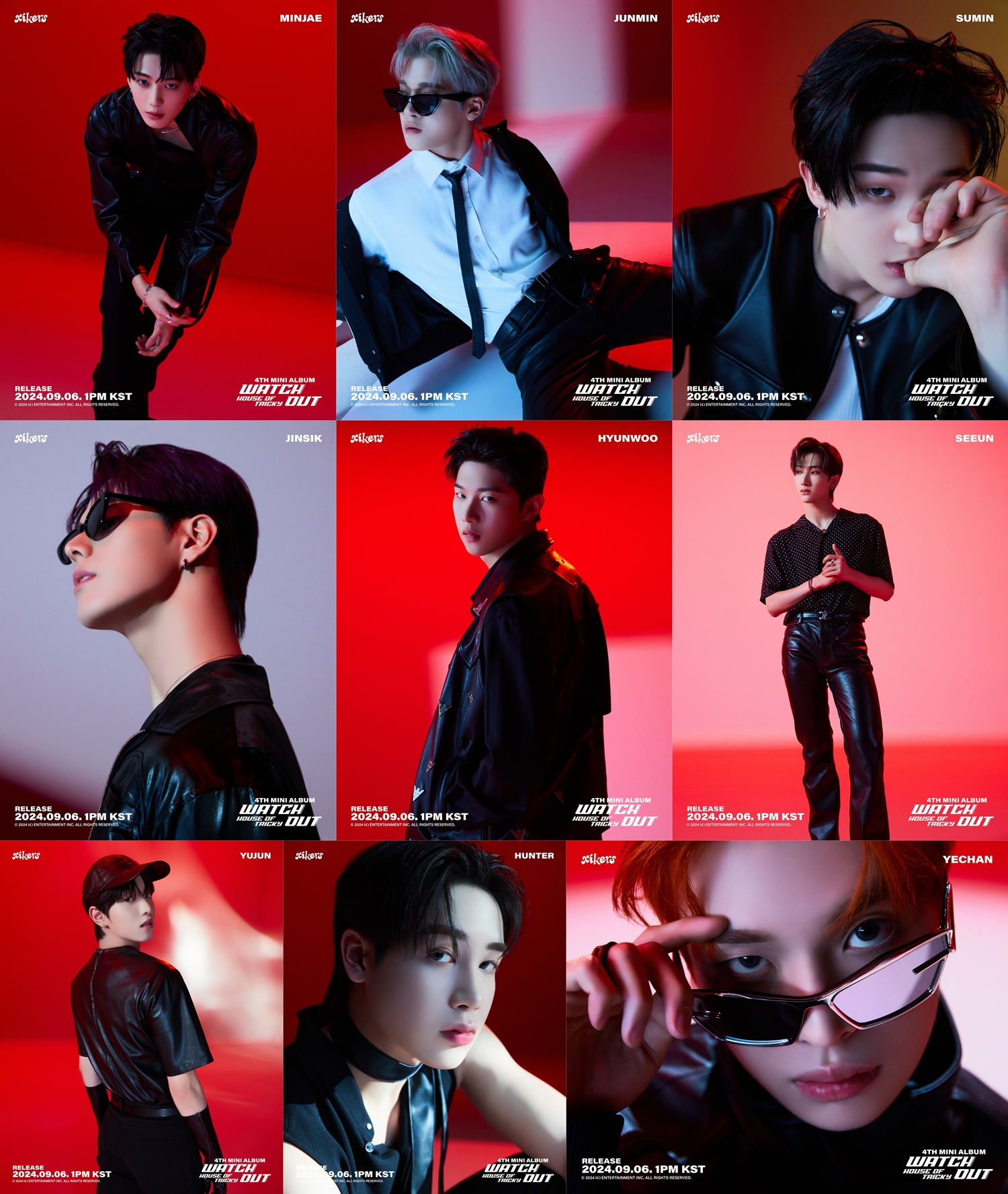 싸이커스, 강렬함 그 자체…미니 4집 ‘레드+블랙’ 콘셉트 포스터 공개