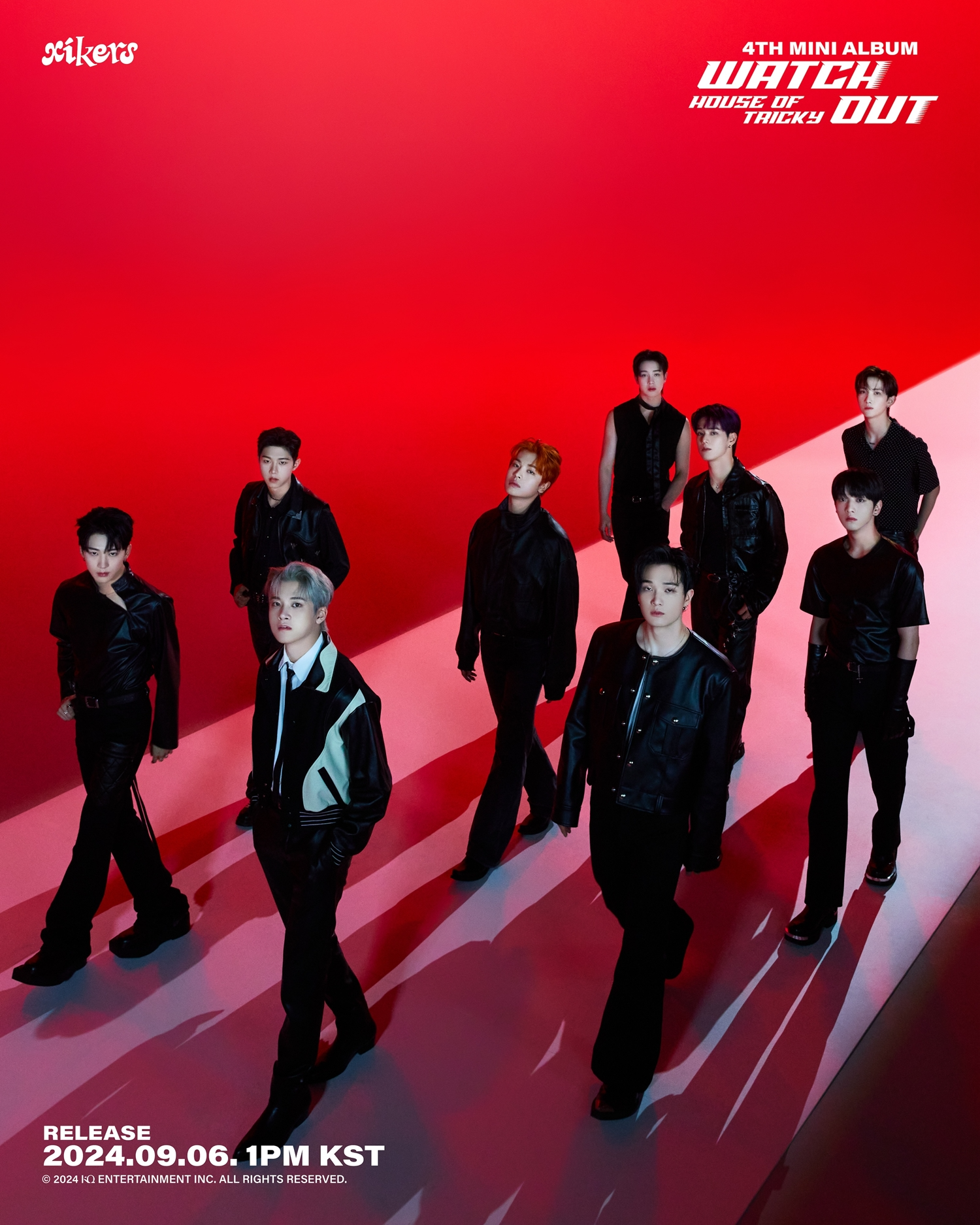 싸이커스, 강렬함 그 자체…미니 4집 ‘레드+블랙’ 콘셉트 포스터 공개