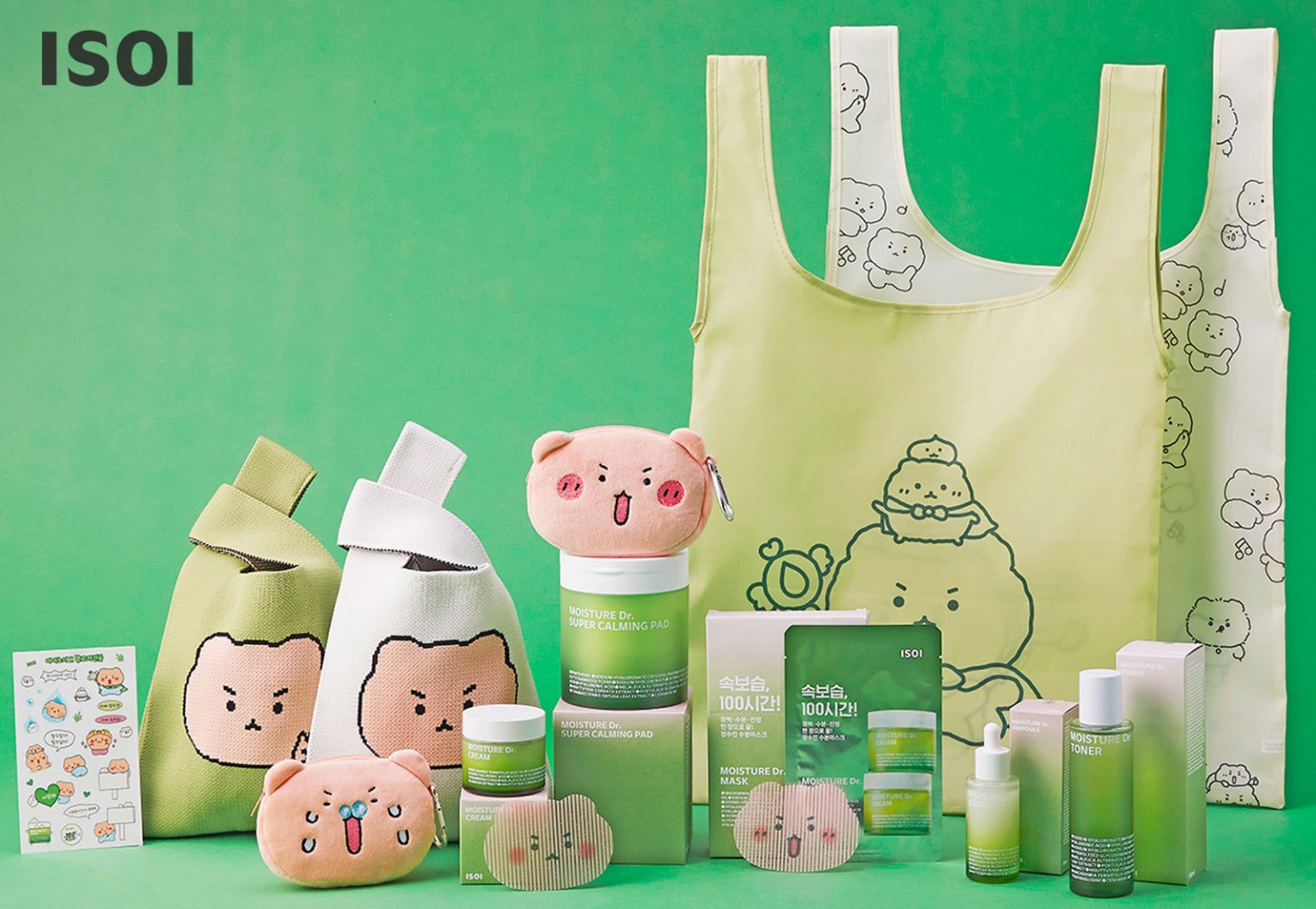 아이소이X망그러진 곰, 장수진 수분크림 콜라보 기획세트 출시